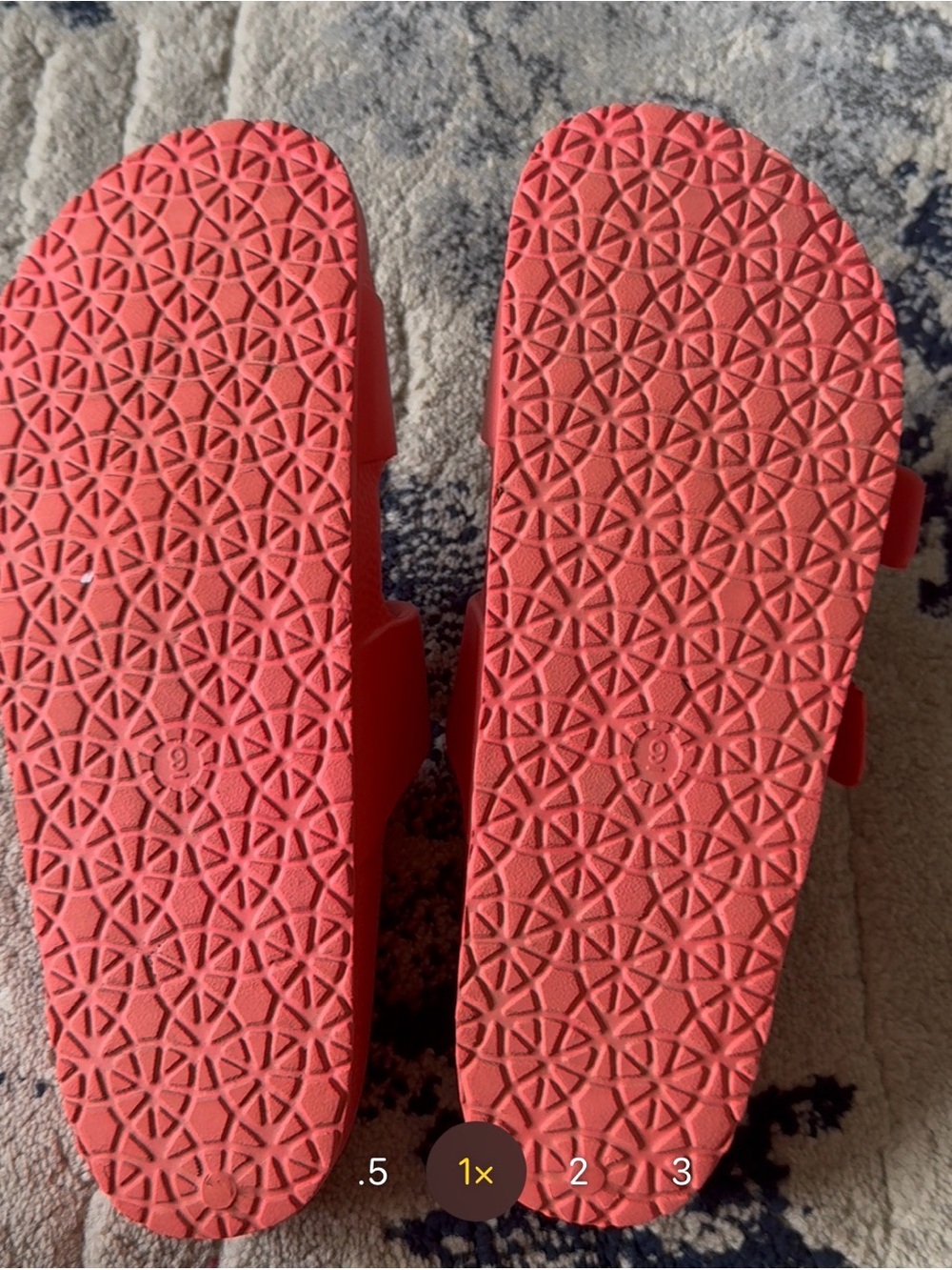 Unbranded Women’s Double Buckle Slide Sandals in Coral Pink - Picture 2 of 2